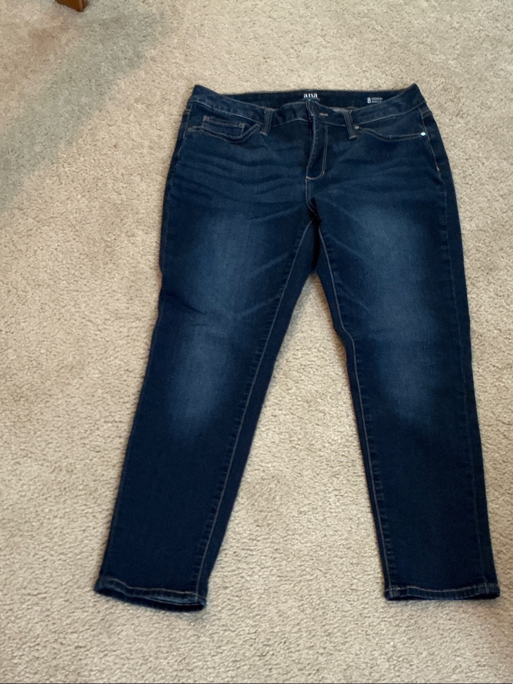 a.n.a Dark Indigo Skinny Jeans